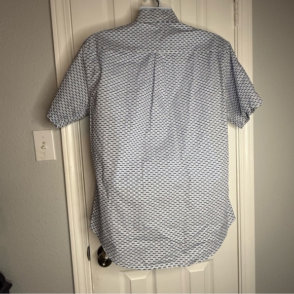 Peter Millar Button Down Shark Shirt Large - Picture 2 of 4